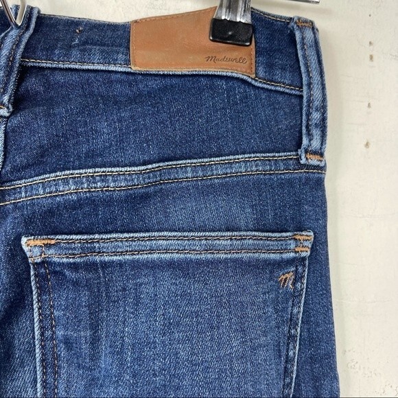 Madewell 10" High Rise Skinny Jeans Insuluxe Dark Wash Denim Size 24 AF686 - Picture 9 of 16